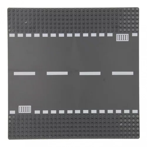 Sluban 25×25 cm-es utcai alaplap építőjátékokhoz - egyenes