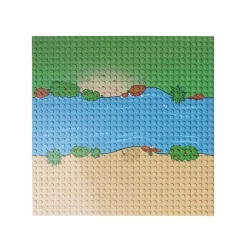 25×25 cm-es folyó alaplap építőjátékokhoz – egyenes
