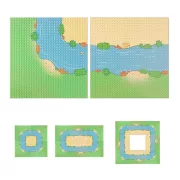 25×25 cm-es folyó alaplap építőjátékokhoz – egyenes