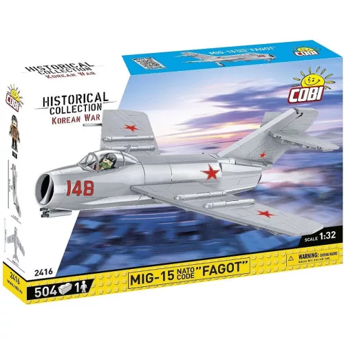 Cobi MiG-15 'Fagot' szovjet vadászgép építőjáték készlet