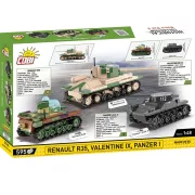 Cobi - Valentine IX / Panzer I / Renault R35 tank építőjáték készlet