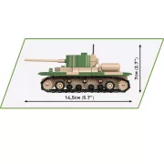 Cobi - Valentine IX / Panzer I / Renault R35 tank építőjáték készlet