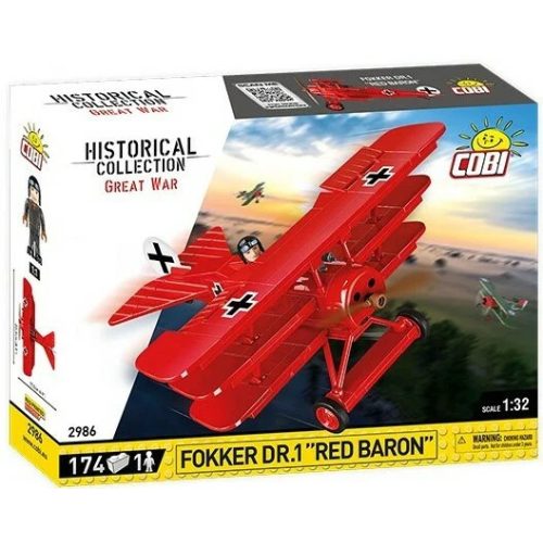 Cobi - Fokker Dreidecker "vörös báró" építőjáték készlet