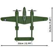 Cobi - Lockheed P-38 vadászrepülőgép építőjáték készlet