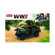 Sluban Army WWII - második világháborús amerikai jeep építőjáték készlet