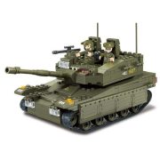 Sluban Army – Merkava nagy tank építőjáték készlet 5 fős legénységgel 