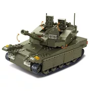 Sluban Army – Merkava nagy tank építőjáték készlet 5 fős legénységgel 