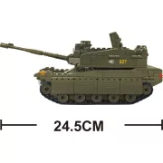 Sluban Army – Merkava nagy tank építőjáték készlet 5 fős legénységgel 
