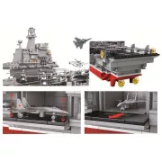 Sluban Model Bricks - Nagy repülőgép-hordozó hajó építőjáték készlet