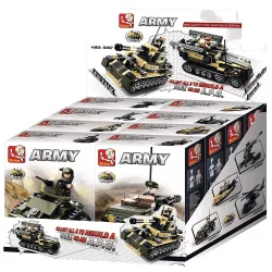 Sluban Army - 8 into 1 tank és APC építőjáték készlet