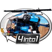 Sluban Police - 4 into 1 rendőrségi helikopter építőjáték készlet