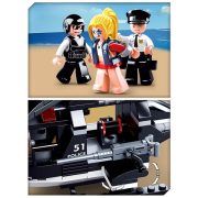 Sluban Police - Rendőrségi helikopteres üldözés építőjáték készlet