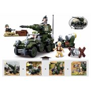 Sluban WWII - 4 in 1 szövetséges tüzérség építőjáték készlet