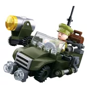 Sluban WWII - 4 in 1 Szövetséges terepjáró építőjáték készlet