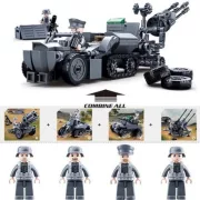 Sluban Army WWII - 4 into 1 német rakétavető építőjáték készlet