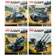Sluban Army WWII - 4 into 1 német féllánctalpas motorkerékpár építőjáték készlet