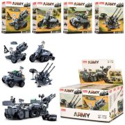 Sluban Army WWII - 4 into 1 német féllánctalpas motorkerékpár építőjáték készlet