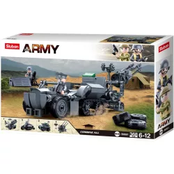   Sluban Army WWII - 4 into 1 német második világháborús építőjáték készlet