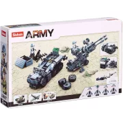 Sluban Army WWII - 4 into 1 német második világháborús építőjáték készlet