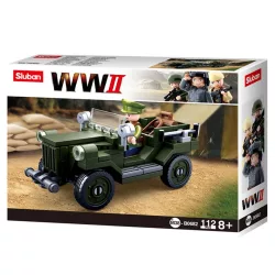   Sluban Army WWII - szövetséges terepjáró építőjáték készlet