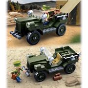 Sluban Army WWII - szövetséges terepjáró építőjáték készlet