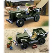 Sluban Army WWII - szövetséges terepjáró építőjáték készlet