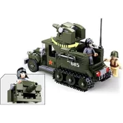 Sluban Army WWII - szovjet páncélozott half-truck 2 in 1 építőjáték készlet