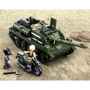 Sluban Army WWII - SU-85 páncélvadász építőjáték készlet