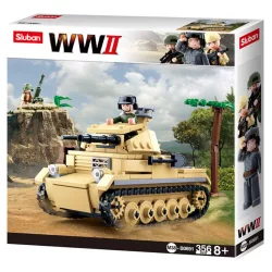   Sluban Army WWII - német Panzer II. tank építőjáték készlet