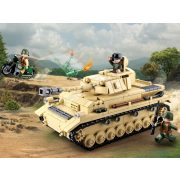 Sluban Army WWII - 2 in 1 német Panzer IV. tank építőjáték készlet