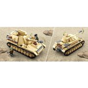 Sluban Army WWII - 2 in 1 német Panzer IV. tank építőjáték készlet