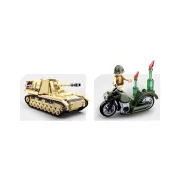 Sluban Army WWII - 2 in 1 német Panzer IV. tank építőjáték készlet