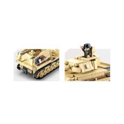 Sluban Army WWII - 2 in 1 német Panzer IV. tank építőjáték készlet