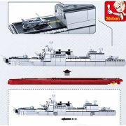 Sluban Model Bricks - Torpedónaszád építőjáték készlet
