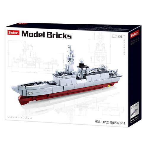Sluban Model Bricks Army - Fregatt hadihajó építőjáték készlet