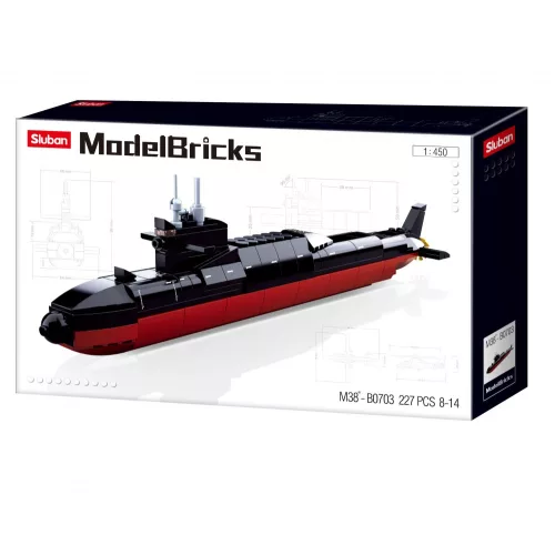 Sluban Model Bricks Army - Tengeralattjáró építőjáték készlet