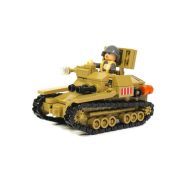 Sluban Army WWII - második világháborús olasz Ansaldo kis harckocsi építőjáték készlet