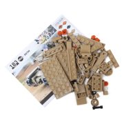 Sluban Army WWII - második világháborús olasz Ansaldo kis harckocsi építőjáték készlet