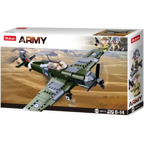 Sluban Army WWII - Hurricane vadászgép építőjáték készlet