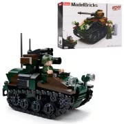 Sluban Model Bricks Army - 2 az 1-ben lánctalpas páncélozott jármű építőjáték készlet