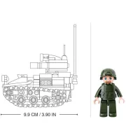 Sluban Model Bricks Army - 2 az 1-ben lánctalpas páncélozott jármű építőjáték készlet