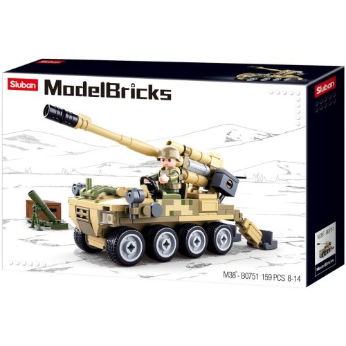 Sluban Model Bricks Army - 8x8 önjáró löveg