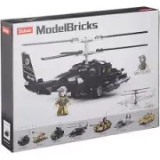 Sluban Model Bricks Army - Kamov KA-50 harci helikopter építőjáték készlet