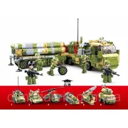 Sluban Army - 6 az 1-ben - S-400 Légvédelmi rakétaszállító jármű építőkészlet