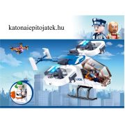 Sluban Police - Rendőrségi helikopter drónnal építőjáték készlet