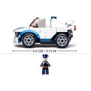 Sluban Police - Hátrahúzható rendőrautó építőjáték készlet