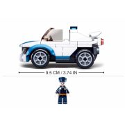 Sluban Police - Hátrahúzható rendőrautó építőjáték készlet