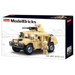   Sluban Model Bricks - Army Hummer H1 terepjáró építőjáték készlet