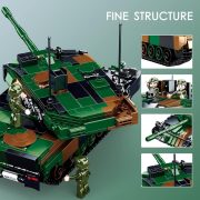 Sluban Model Bricks - Army 2 az 1-ben Leopard 2 harckocsi építőjáték készlet 