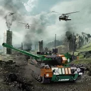 Sluban Model Bricks - Army 2 az 1-ben Leopard 2 harckocsi építőjáték készlet 